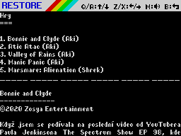 Running screen