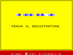 Opening screen