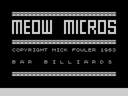 Opening screen