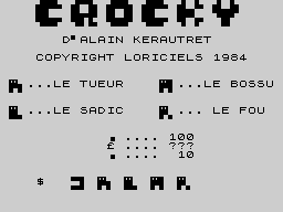 Opening screen