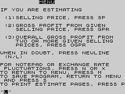 Running screen