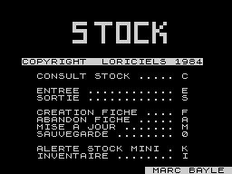 Opening screen