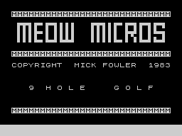 Opening screen