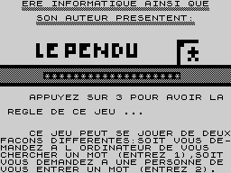 Opening screen