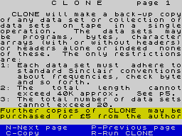 Opening screen