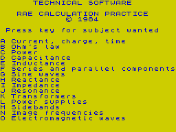 Running screen