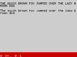Running screen
