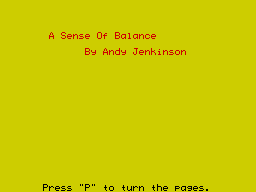 Opening screen