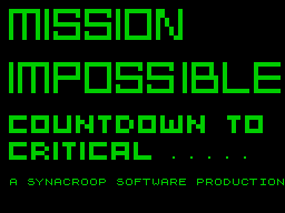 Opening screen