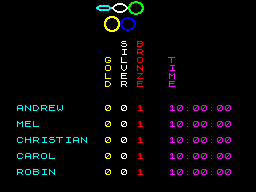 Opening screen