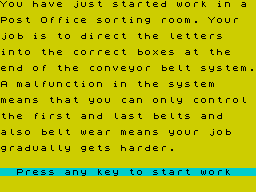 Opening screen