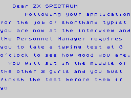 Opening screen