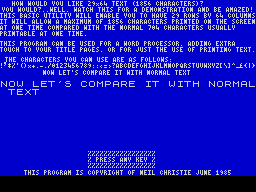 Running screen