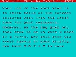 Opening screen