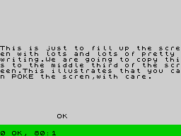 Running screen