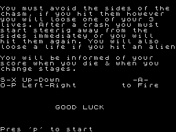 Opening screen