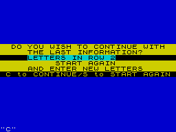 Running screen
