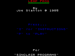 Opening screen