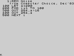 Running screen