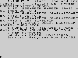 Running screen