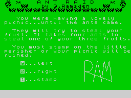 Opening screen