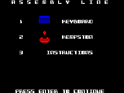 Opening screen