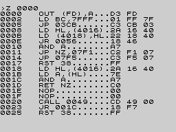 Running screen