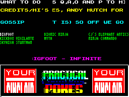 Running screen
