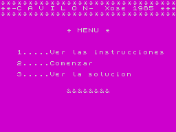 Opening screen