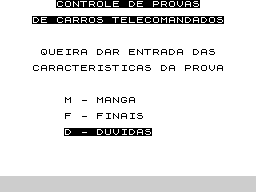 Running screen