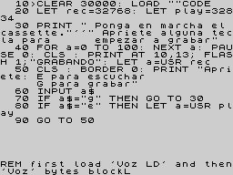 Opening screen