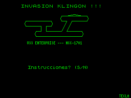 Opening screen
