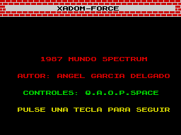 Opening screen