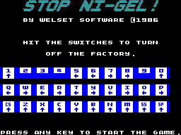 Opening screen