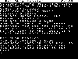 Opening screen