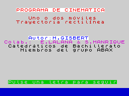 Opening screen