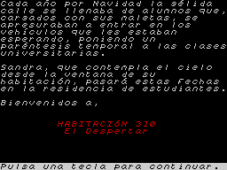Opening screen