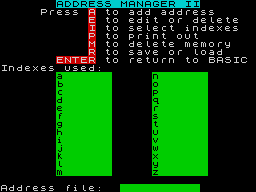 Opening screen