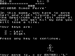 Running screen
