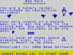 Opening screen