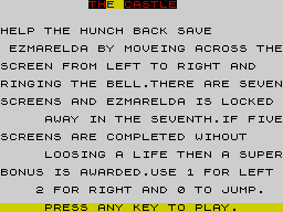 Opening screen