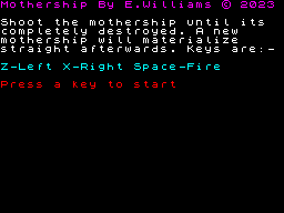 Opening screen