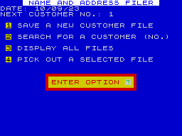 Running screen