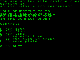 Opening screen