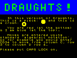 Opening screen