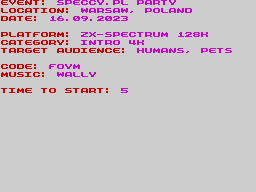 Opening screen