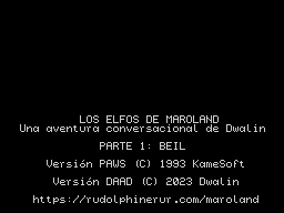 Opening screen