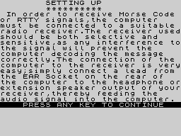 Opening screen