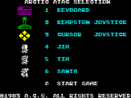 Opening screen