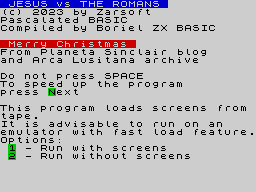 Opening screen